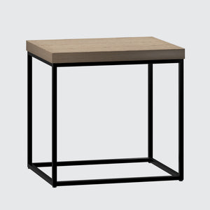 Urban Loft Square End Table in Modern Latte Finish