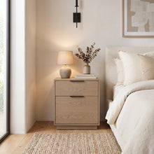 Load image into Gallery viewer, Urban Loft 2-Drawer Nightstand in Modern Latte Finish