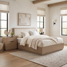 Load image into Gallery viewer, Urban Loft Upholstered Platform Bed in Modern Latte Finish
