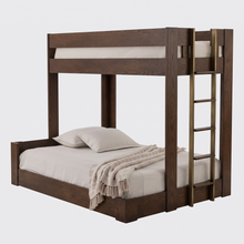 Load image into Gallery viewer, Urban Loft XL Twin / Queen Bunk Bed in Dark Roast Finish