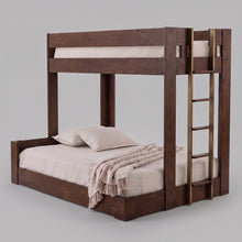 Load image into Gallery viewer, Urban Loft XL Twin / Queen Bunk Bed in Dark Roast Finish