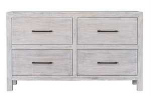 Hamilton 4 Drawer Dresser in Chalk White Finish