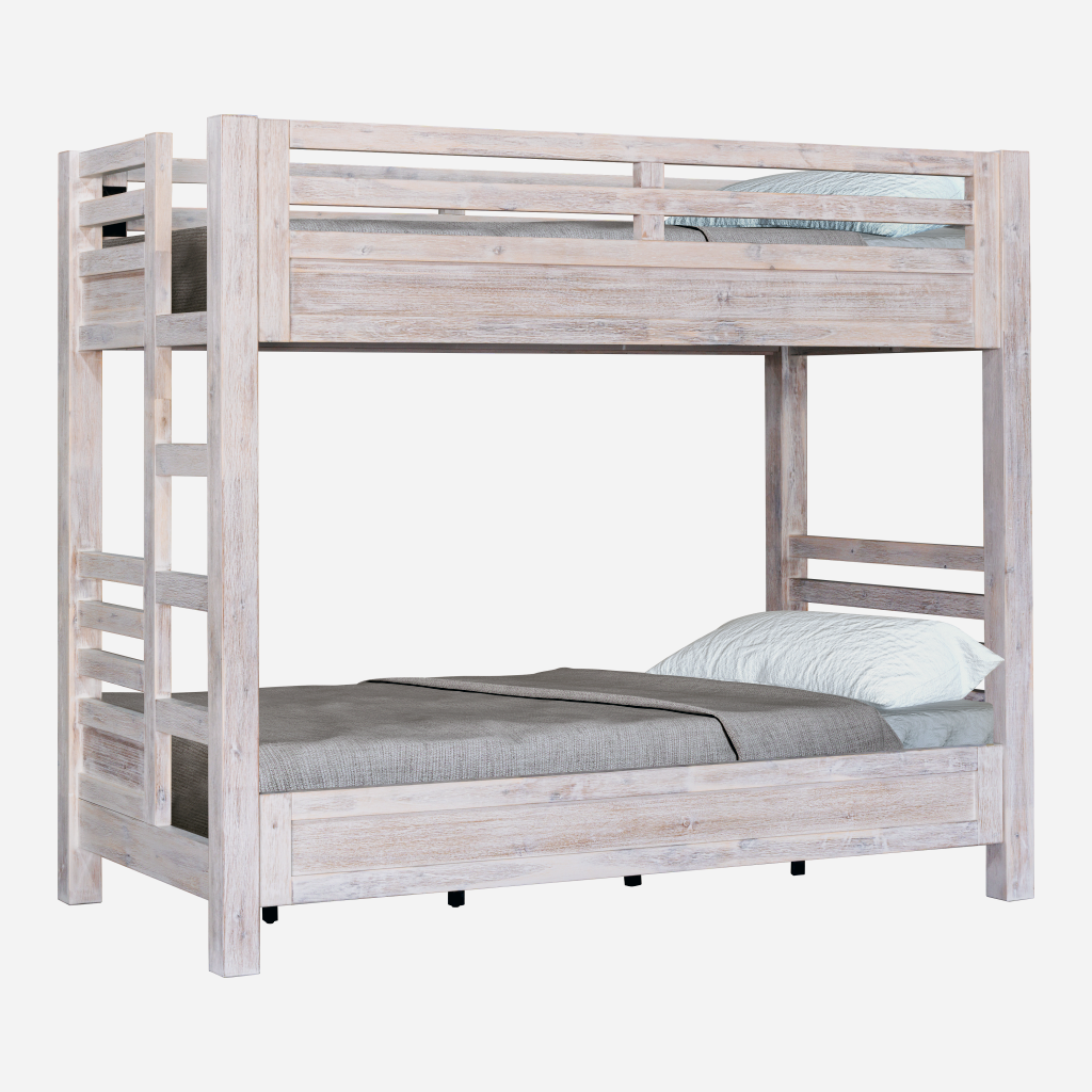 Hamilton XL Twin XL Twin Bunk Bed Chalk White Finish