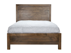 Hamilton XL Twin Canopy Bed with Queen Platform Bed in Vintage Smoke Finish